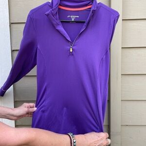 Brooks Women's Vibrant Purple Quarter-Zip Sweatshirt